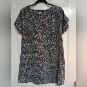 🦄Adara Black and White Animal Print Mini Dress Size M